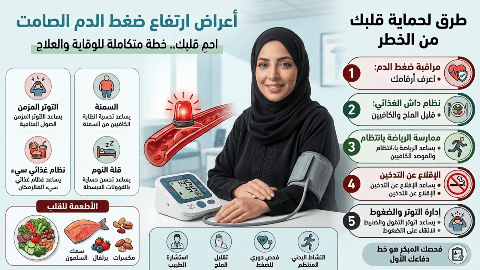 أعراض ارتفاع ضغط الدم الصامت: كيف تحمي قلبك من الخطر؟