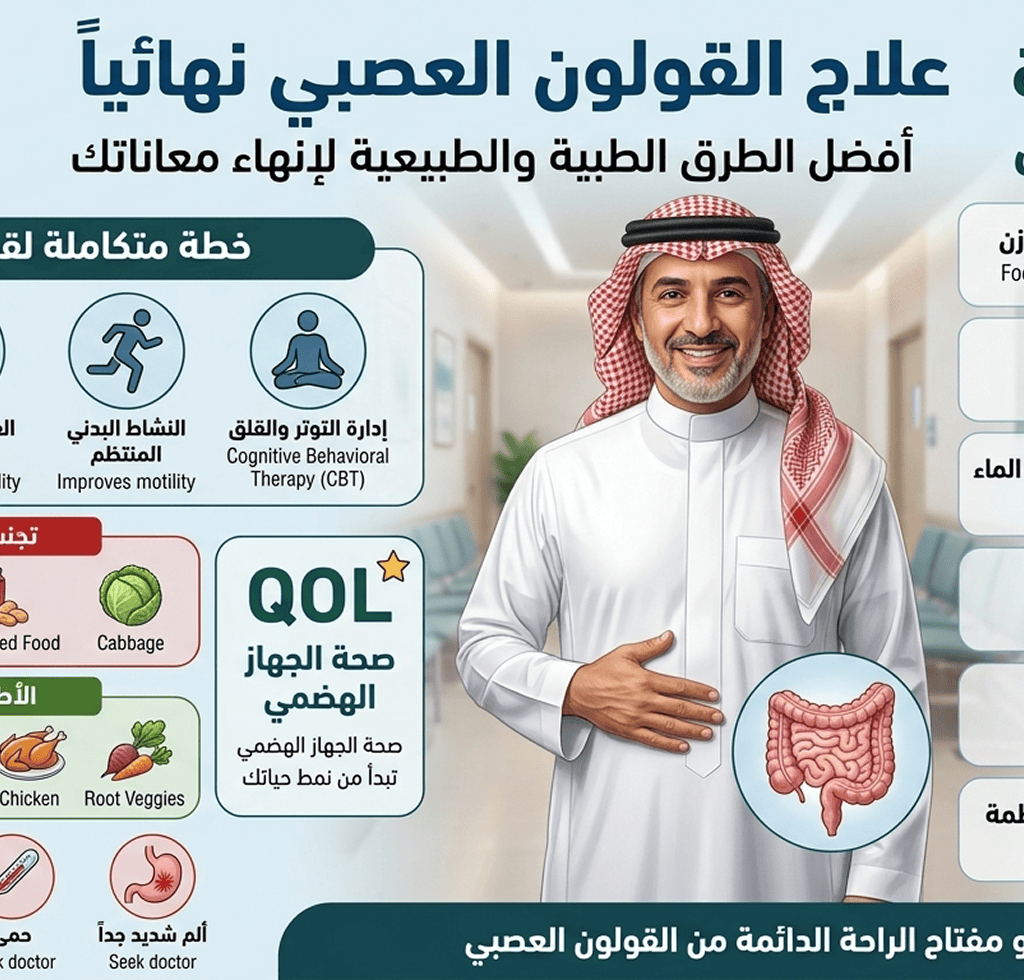 علاج القولون العصبي نهائياً